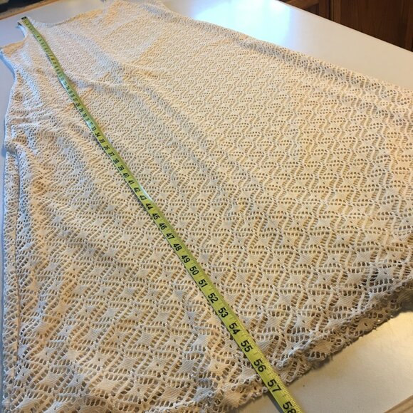 Lennie for Nina Leonard Lace Maxi Dress Womens XL Ivory - Picture 10 of 13